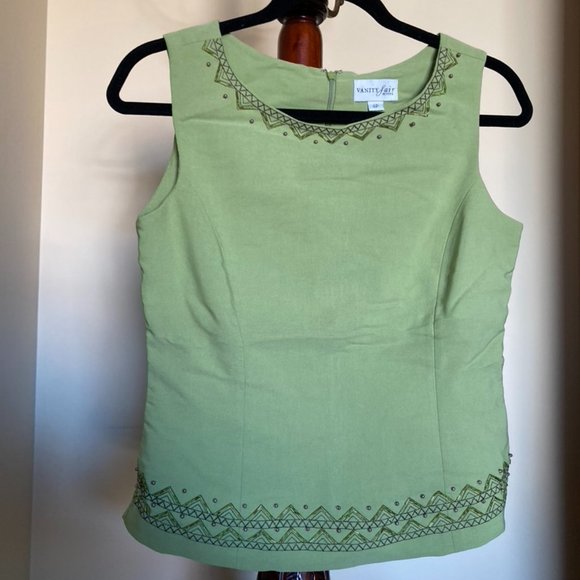 Vintage 90s Beaded Top - Picture 1 of 3